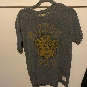 Men’s large University of Missouri “Mizzou Rah” gray shirt